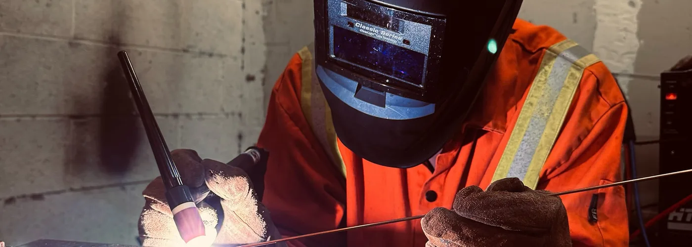 Metal shop with welding bays