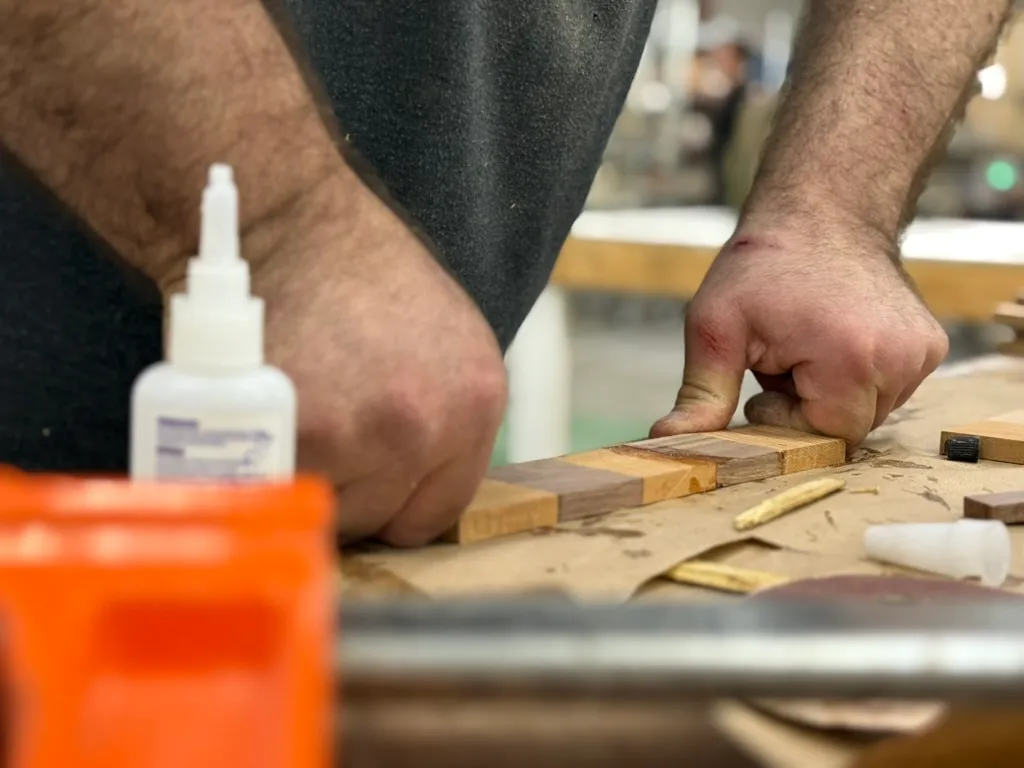 Gluing Up Wood Strip Panel