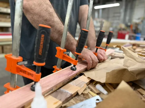 Jorgensen Bar Clamps On Wood Glue Up