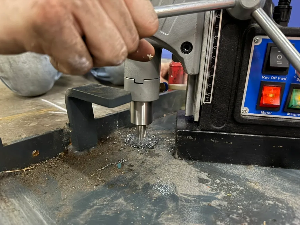 Magnetic Drill Press Boring Steel